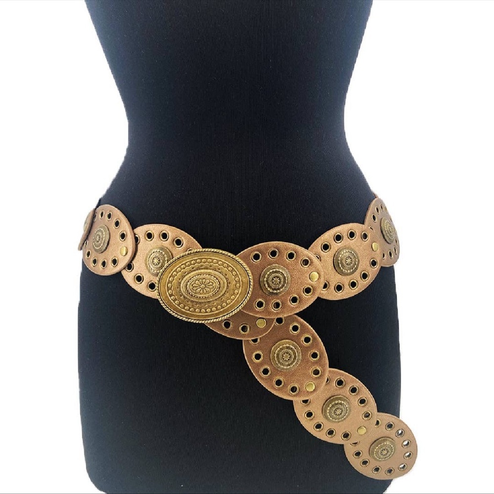 Girlie Girl Champagne Small Oval Disc Belt